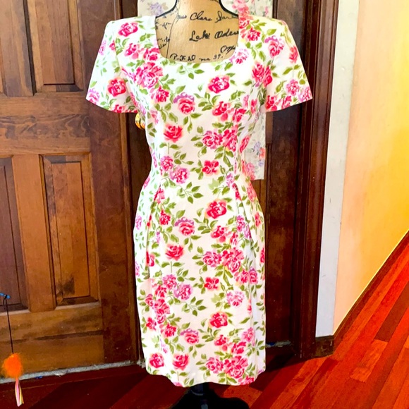 Vintage Maggy London by Kenneth Nolan floral 4 - Picture 1 of 5